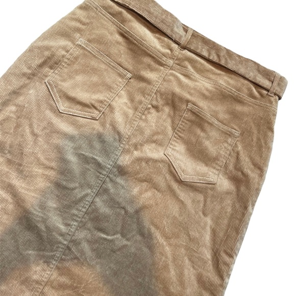 Love Tree | Corduroy midi Skirt | Front Tie - Picture 6 of 6